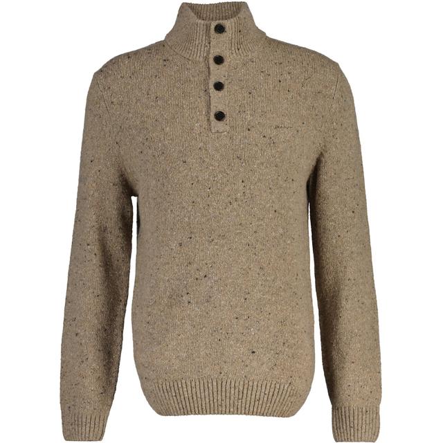 Megztinis su kaklu vyrams, Ruda, wool blend neps half