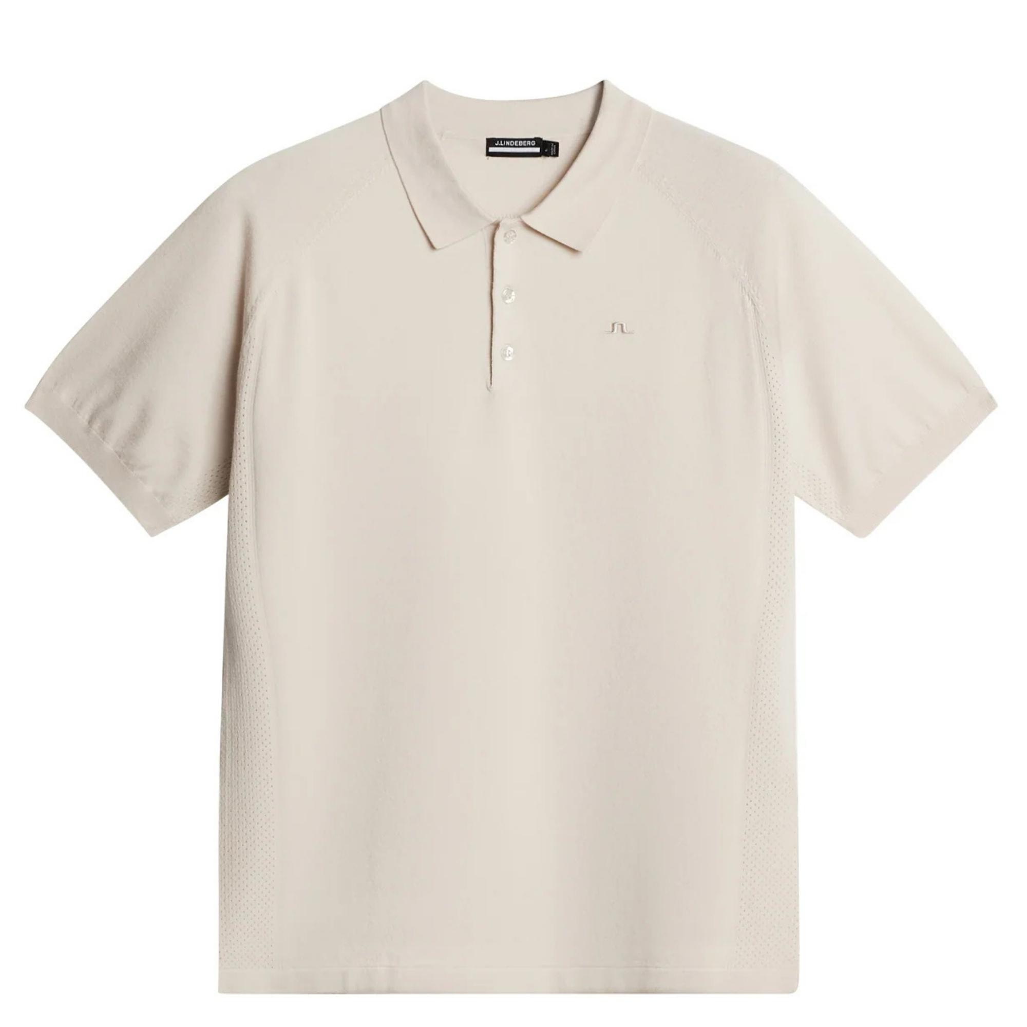 Polo marškiniai trumpos rank. vyrams, Smėlio, Martines knitted polo shirt