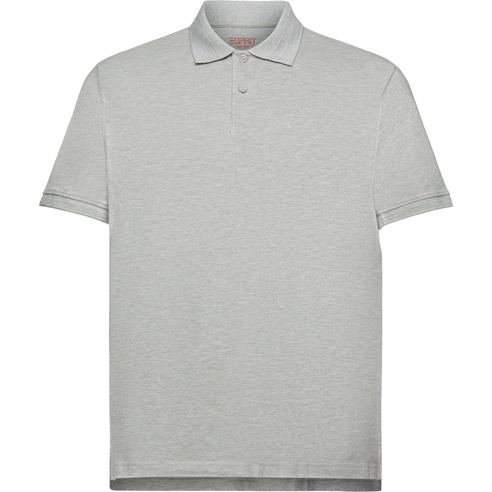 Polo marškiniai ilgos rank. vyrams, Pilka, Cotton Pique Polo Shirt