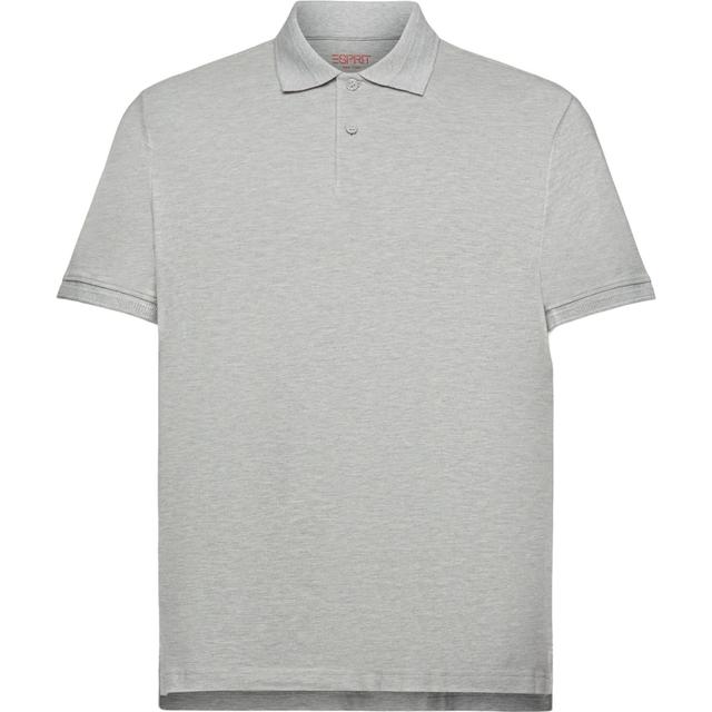 Polo marškiniai ilgos rank. vyrams, Pilka, Cotton Pique Polo Shirt
