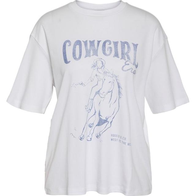 Marškinėliai moterims, Balta, Kim millie print t-shirt