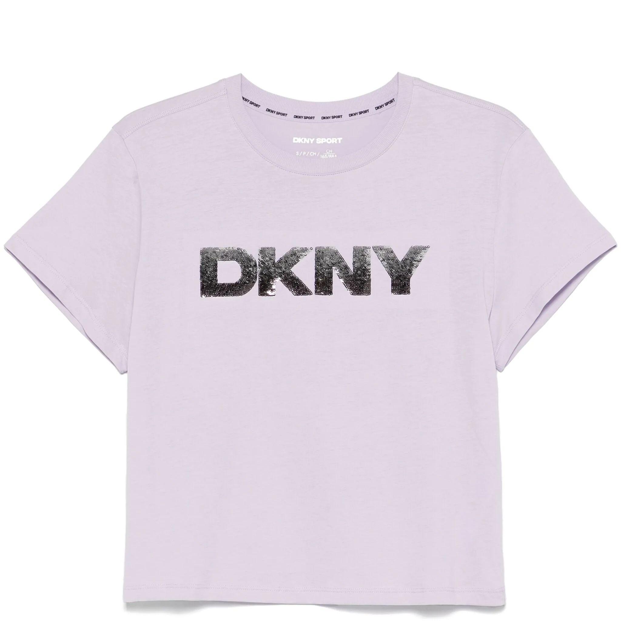 Marškinėliai trump. rankovėmis moterims, Violetinė, Dkny t-shirt