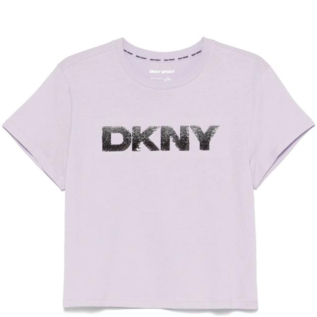 Marškinėliai trump. rankovėmis moterims, Violetinė, Dkny t-shirt