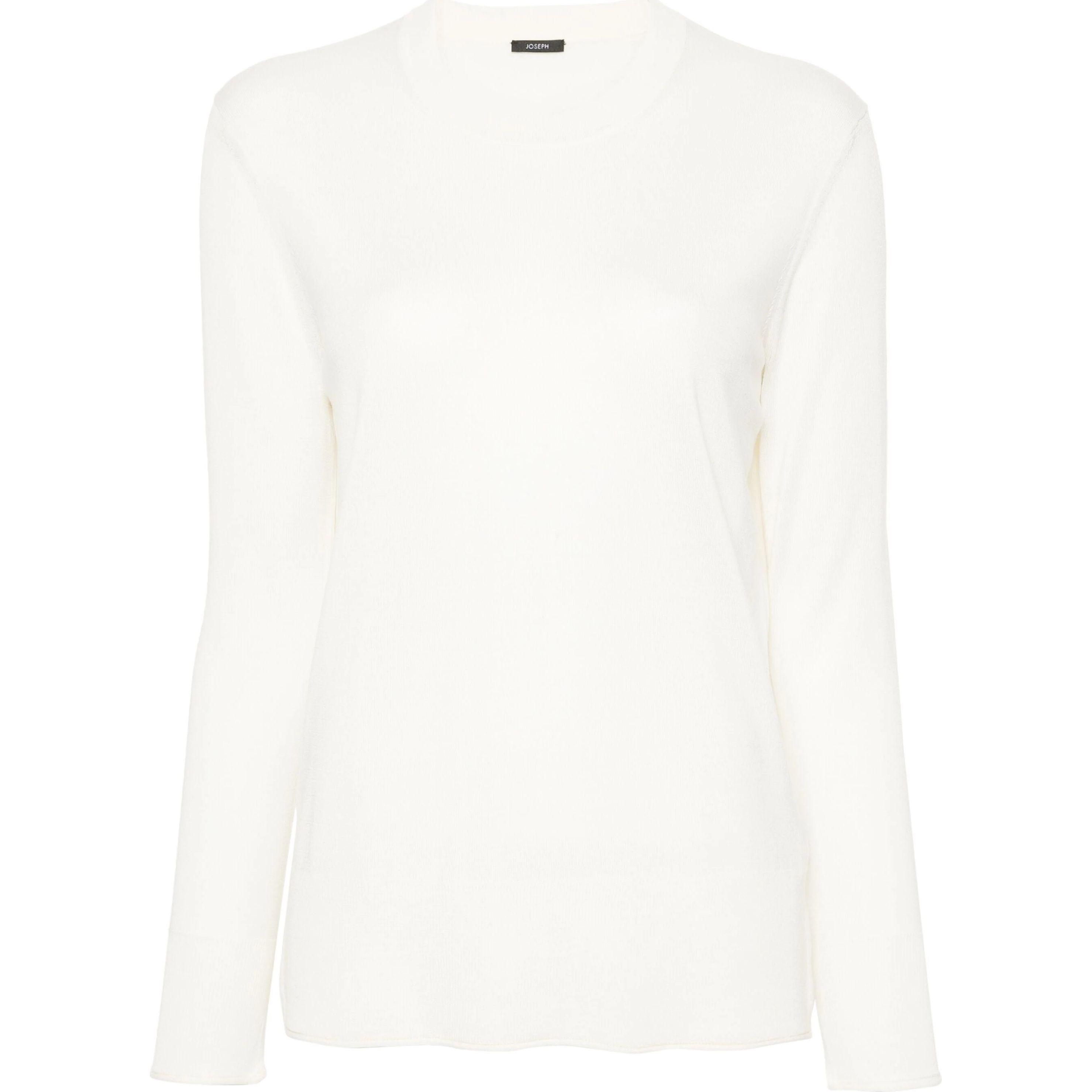 Megztinis moterims, Balta, Rd nk super fine merino se