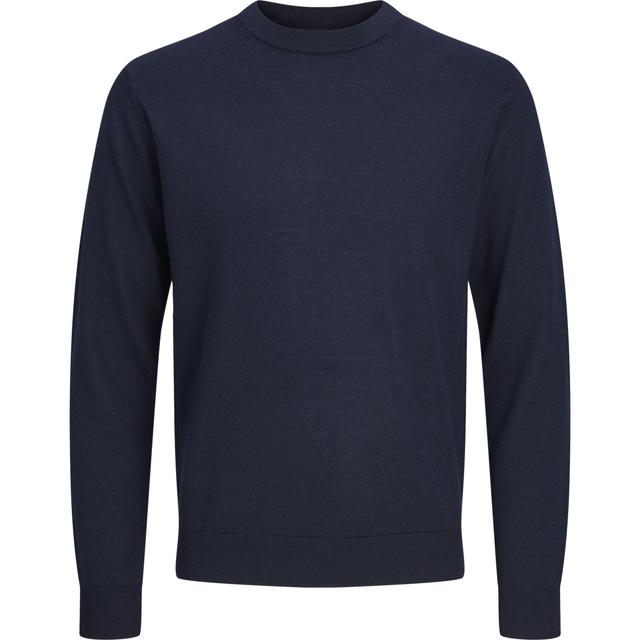 Megztinis vyrams, Mėlyna, Merino knit crew neck