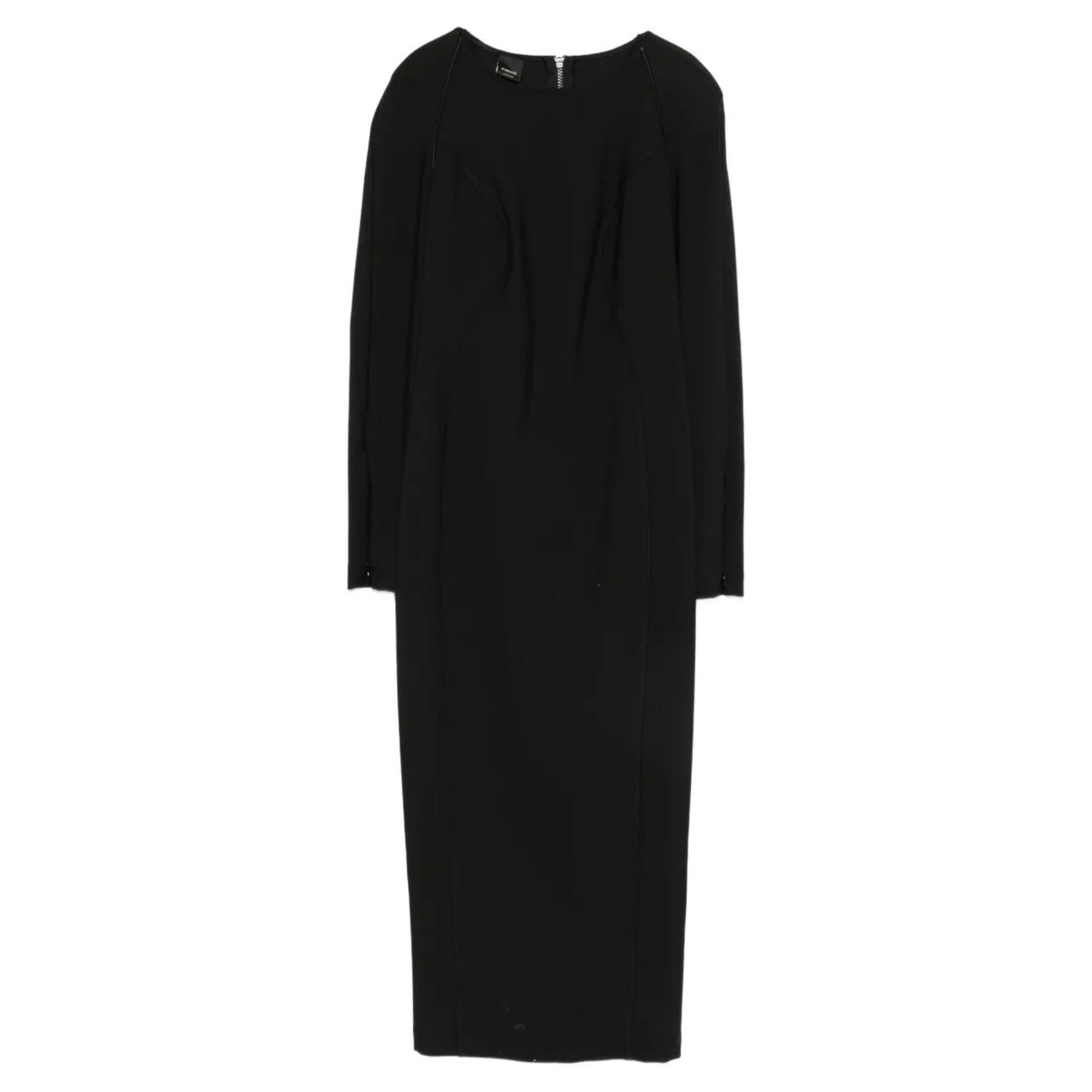 Midi suknelė moterims, Juoda, Frutta dress