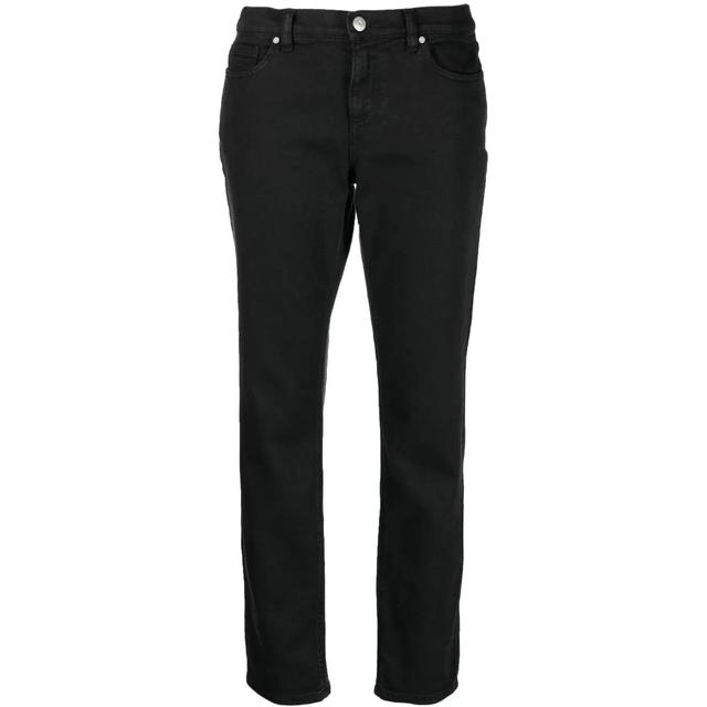 Aptempti džinsai moterims, Juoda, Trousers