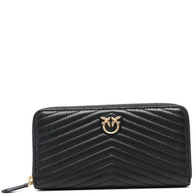 Piniginė moterims, Juoda, Ryder chevron leather wallet