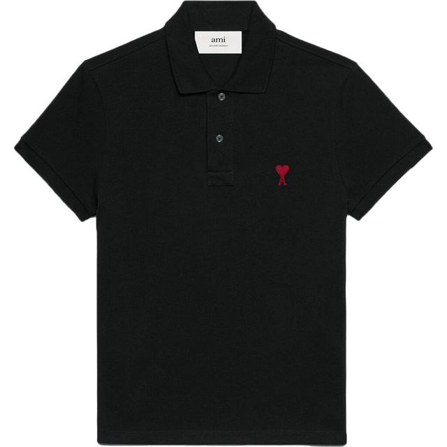 Polo marškiniai trumpos rank., Juoda, Ami de coeur polo shirt
