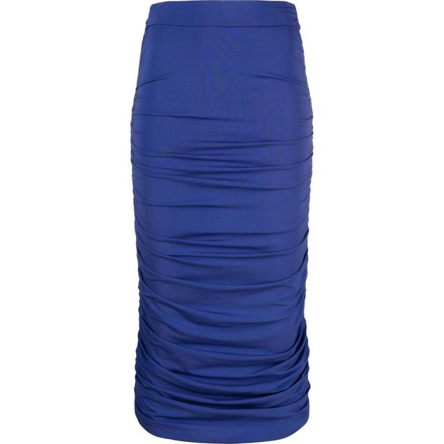 Midi suknelė moterims, purple, Livia midi drapped midi skirt