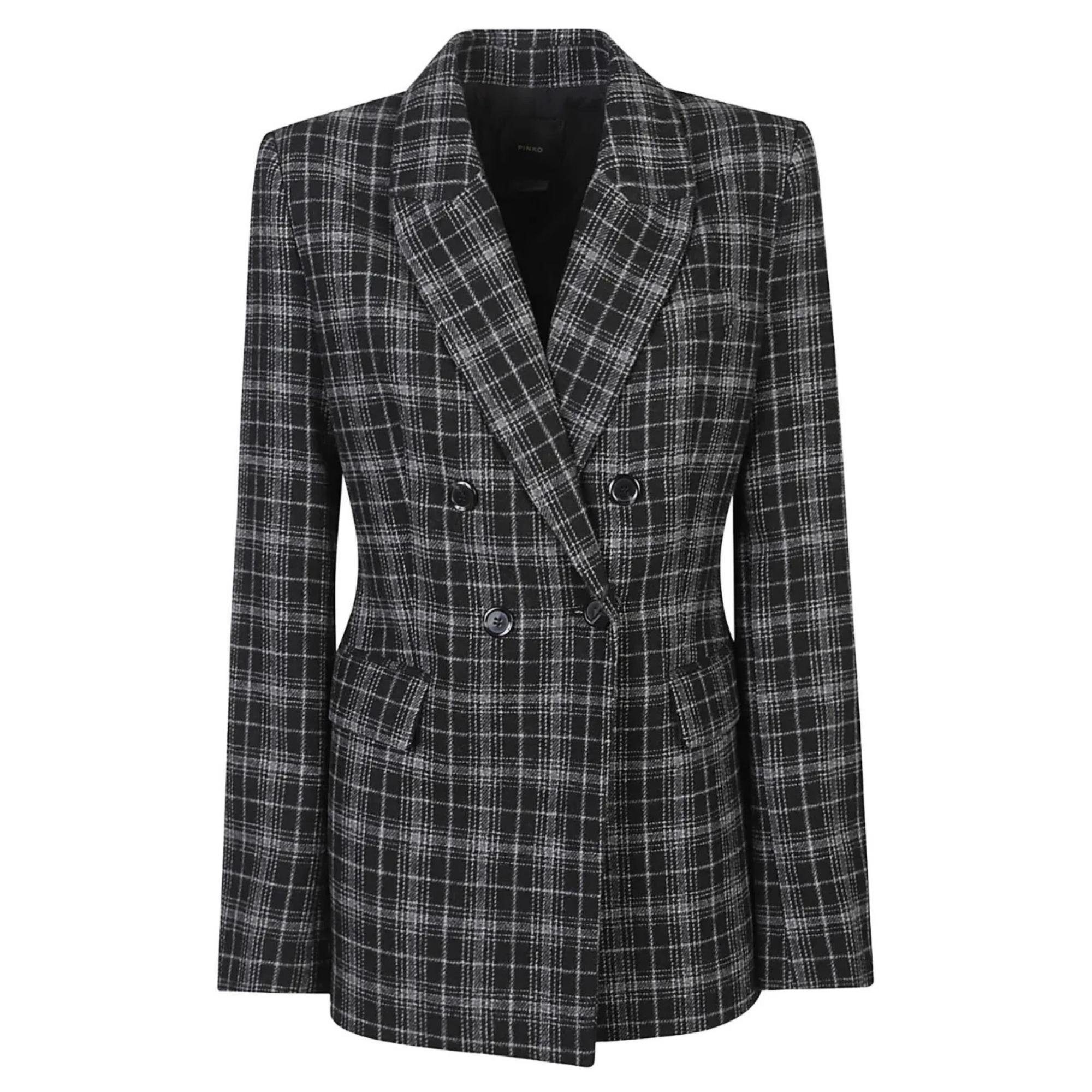 Švarkas moterims, Marga, Ginevra giacca check tinto fil