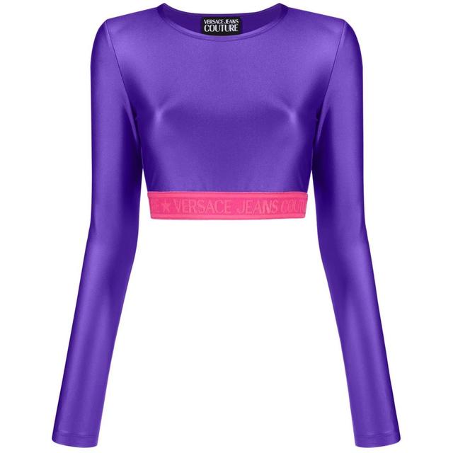 Palaidinės moterims, purple, Print chain top