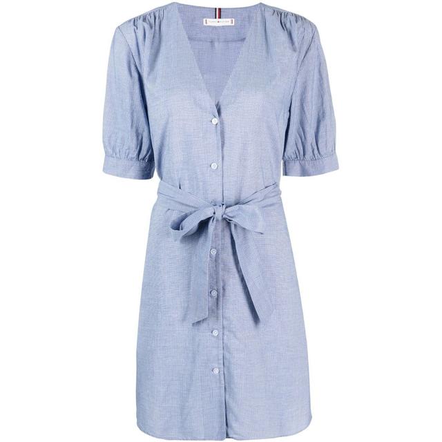 Midi suknelė moterims, Mėlyna, Textured short dress