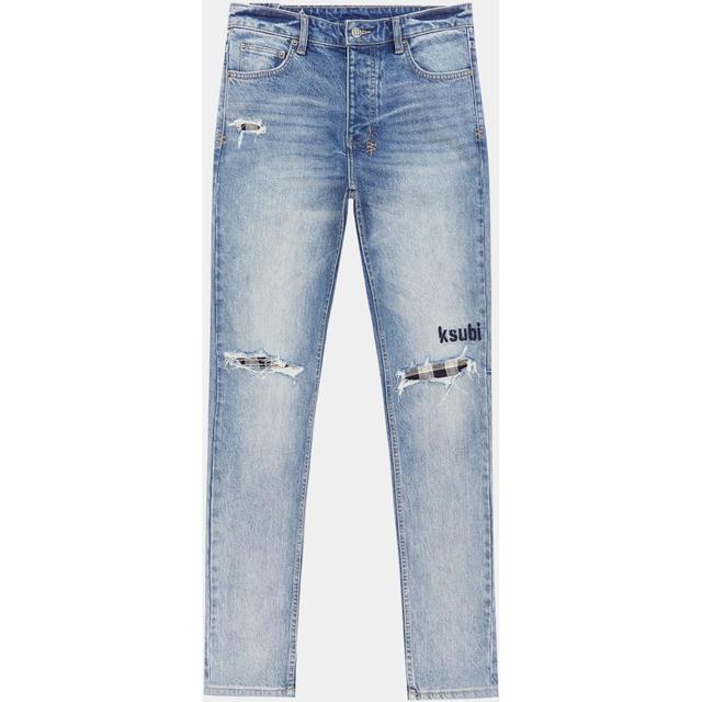 Tiesūs džinsai vyrams, Mėlyna, Chitch self repair jeans