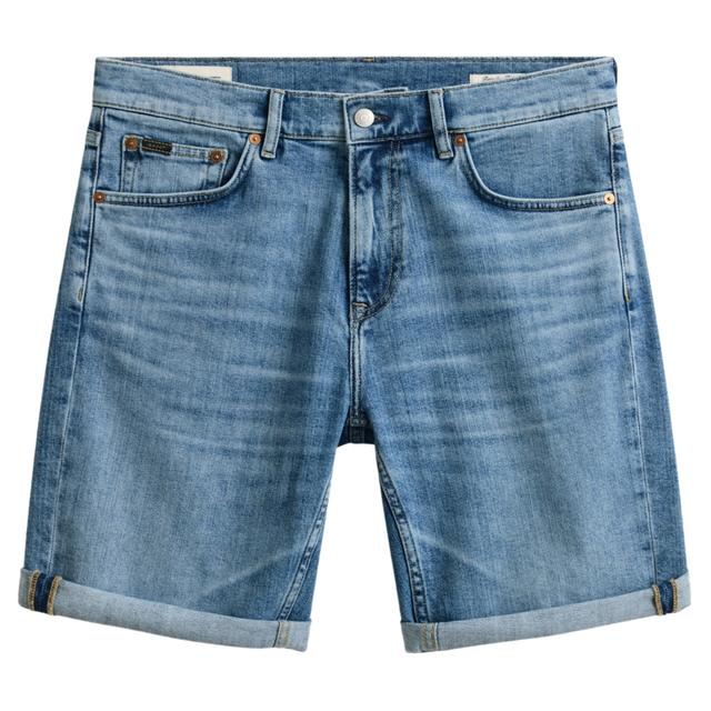 Šortai vyrams, Mėlyna, reg gant jeans shorts
