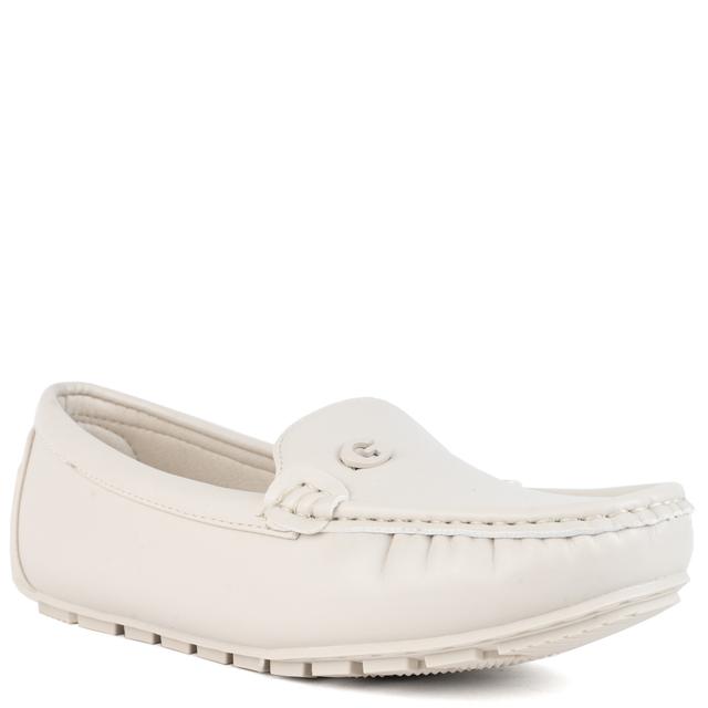 Mokasinai moterims, Balta, Mocassins