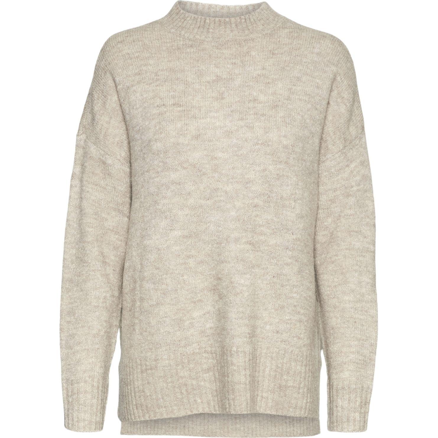 Megztinis moterims, Smėlio, Lefile oversize blouse