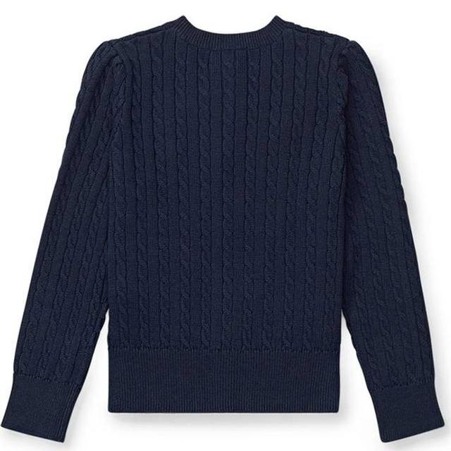 Megztinis mergaitėms, Mėlyna, Mini-Cable Cardigan