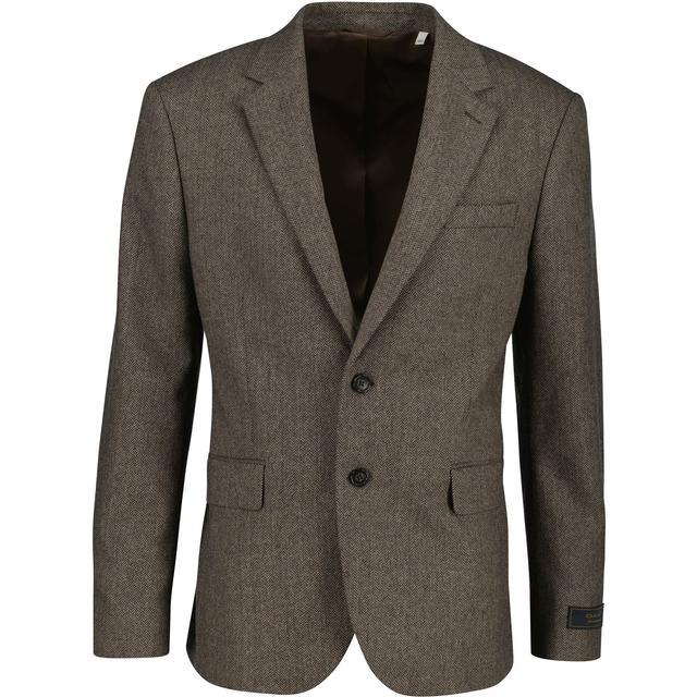 Švarkas vyrams, Ruda, flannel herringbone suit