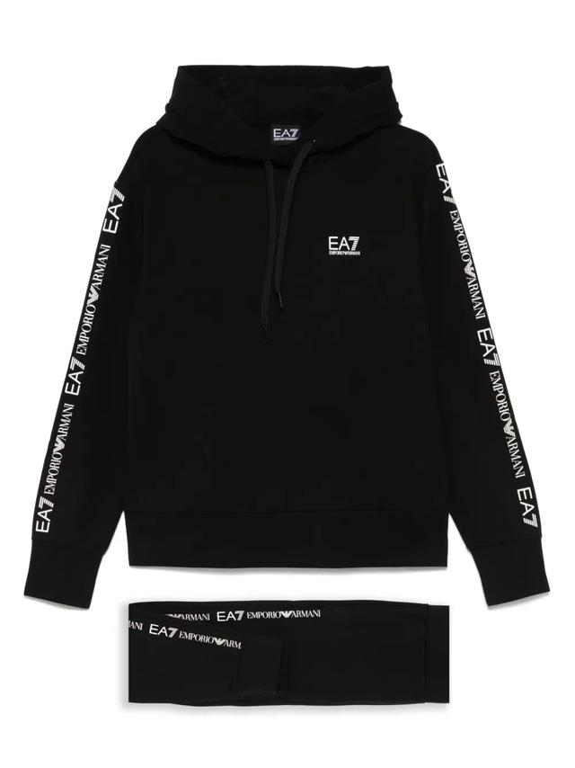 Sportinis kostiumas moterims, Juoda, Logo-print tracksuit