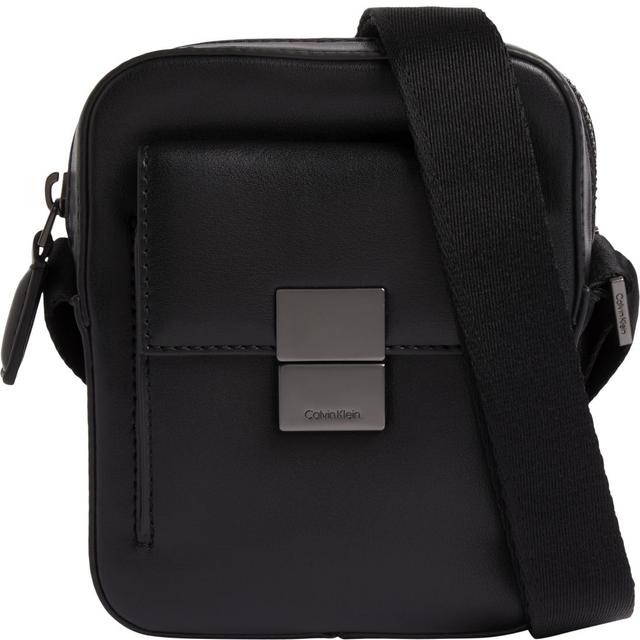 Rankinė per petį vyrams, Juoda, Iconic hardware cube reporter