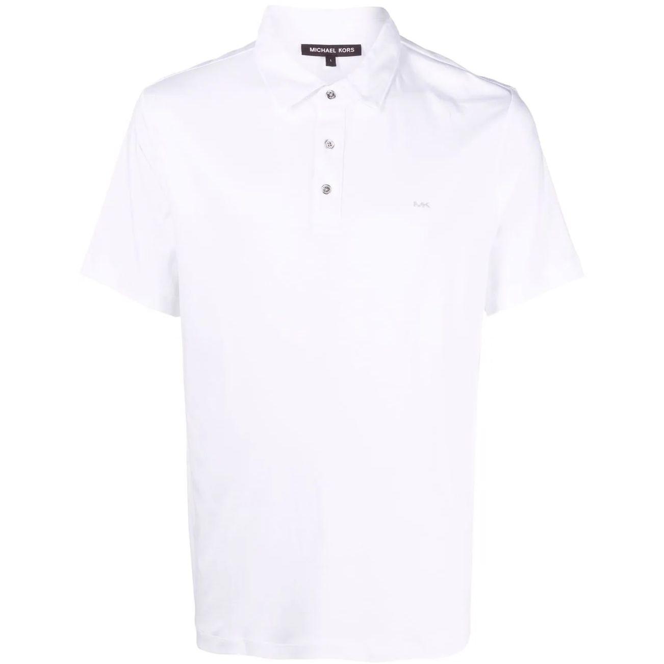 Polo marškiniai trumpos rank. vyrams, Balta, Cotton polo shirt