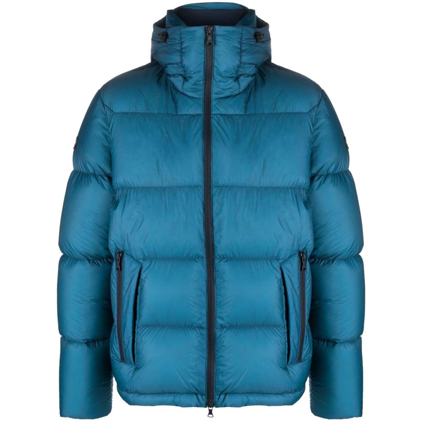 Pūkinė striukė vyrams, Mėlyna, Down jacket