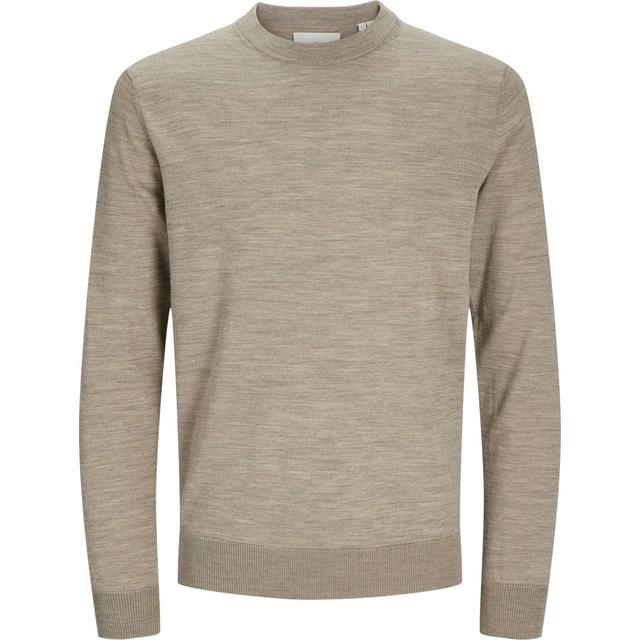 Megztinis vyrams, Smėlio, Merino knit crew neck