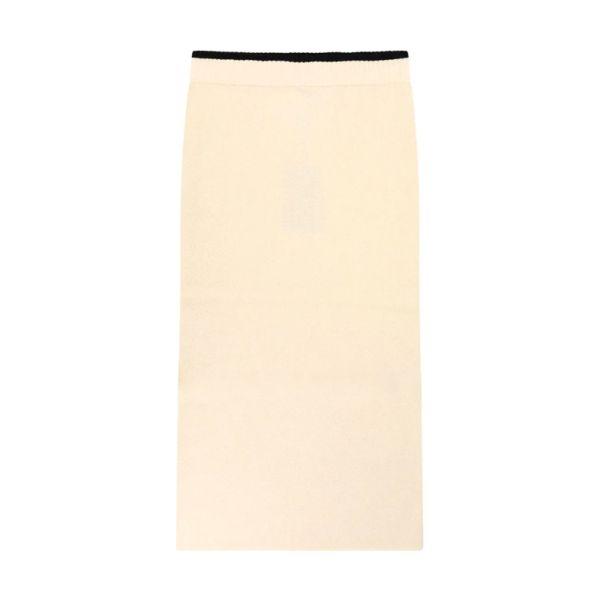 Midi sijonas moterims, Balta, Nuova guinea skirt