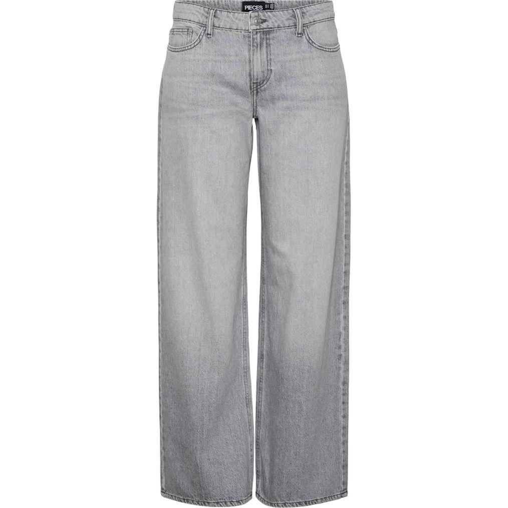 Platūs džinsai moterims, Pilka, Noelle