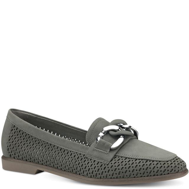 Loaferiai moterims, Žalia, LOAFERS