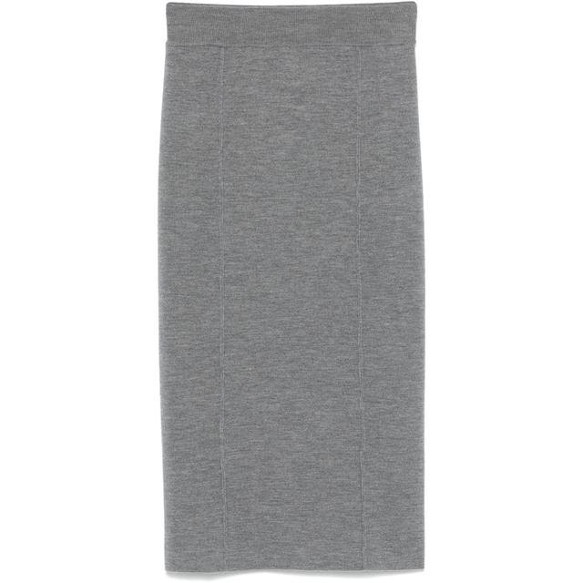 Midi sijonas moterims, Pilka, Midi skirt