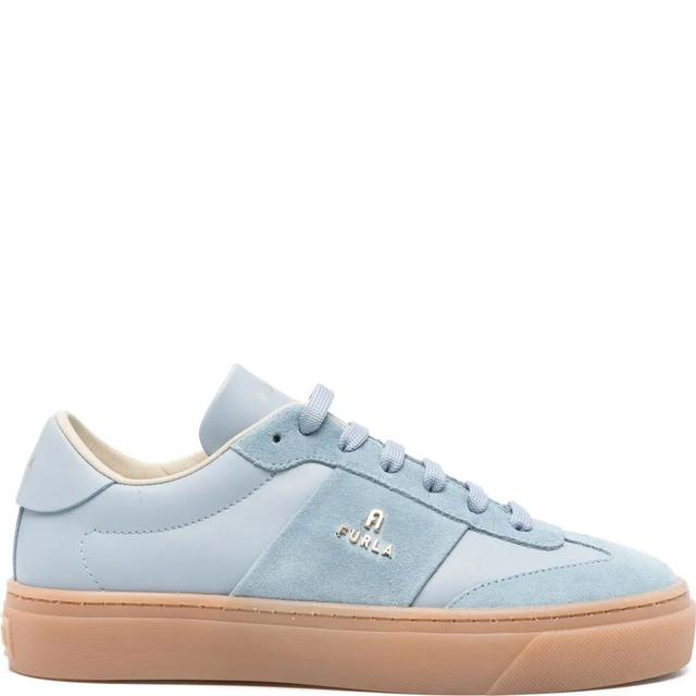 Laisvalaikio bateliai moterims, Mėlyna, Furla enjoy lace-up sneaker