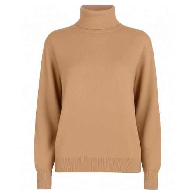 Megztinis su kaklu vyrams, Smėlio, Turtleneck