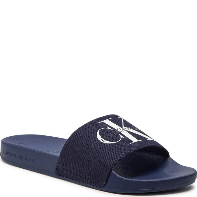 Pliažo šlepetės per pirštą vyrams, Mėlyna, SLIDE  CO