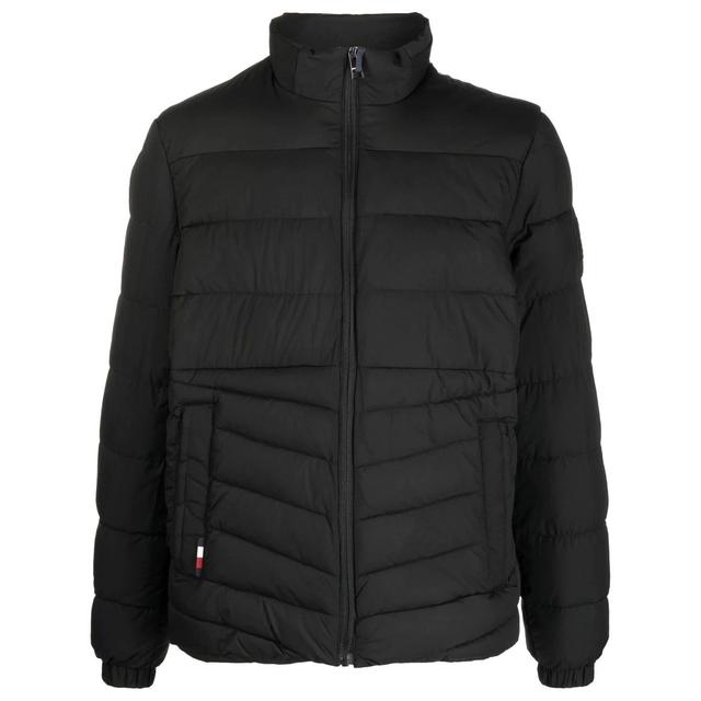 Lengva striukė vyrams, Juoda, Branded stand collar jacket