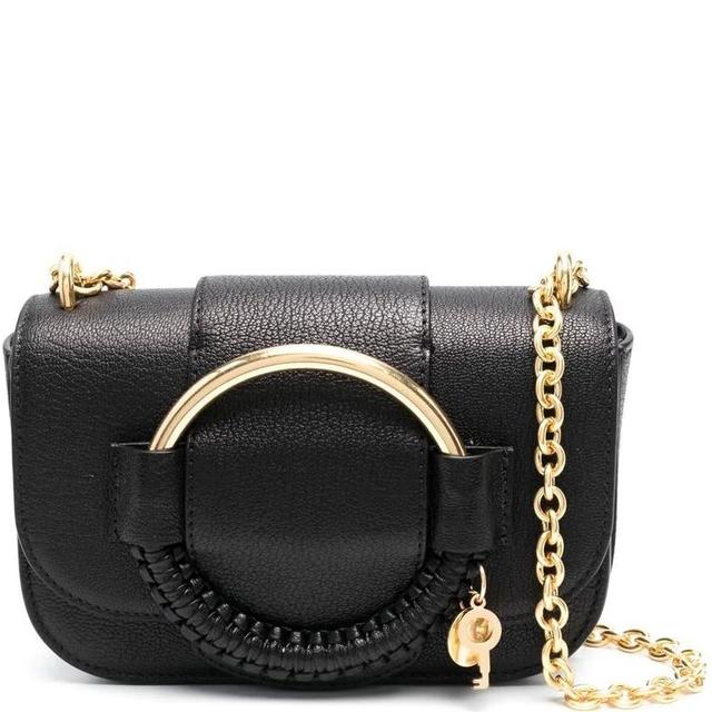 Rankinė per petį moterims, Juoda, Hana chain bag