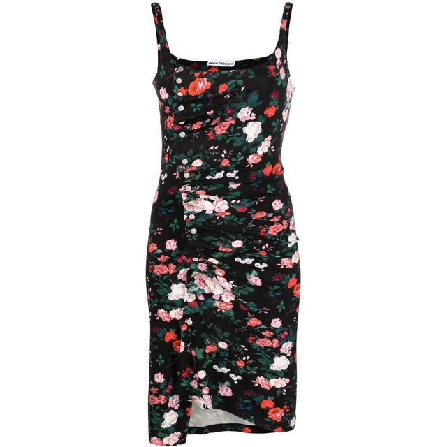 Mini suknelė moterims, Juoda, Tank top sleeve mini dress