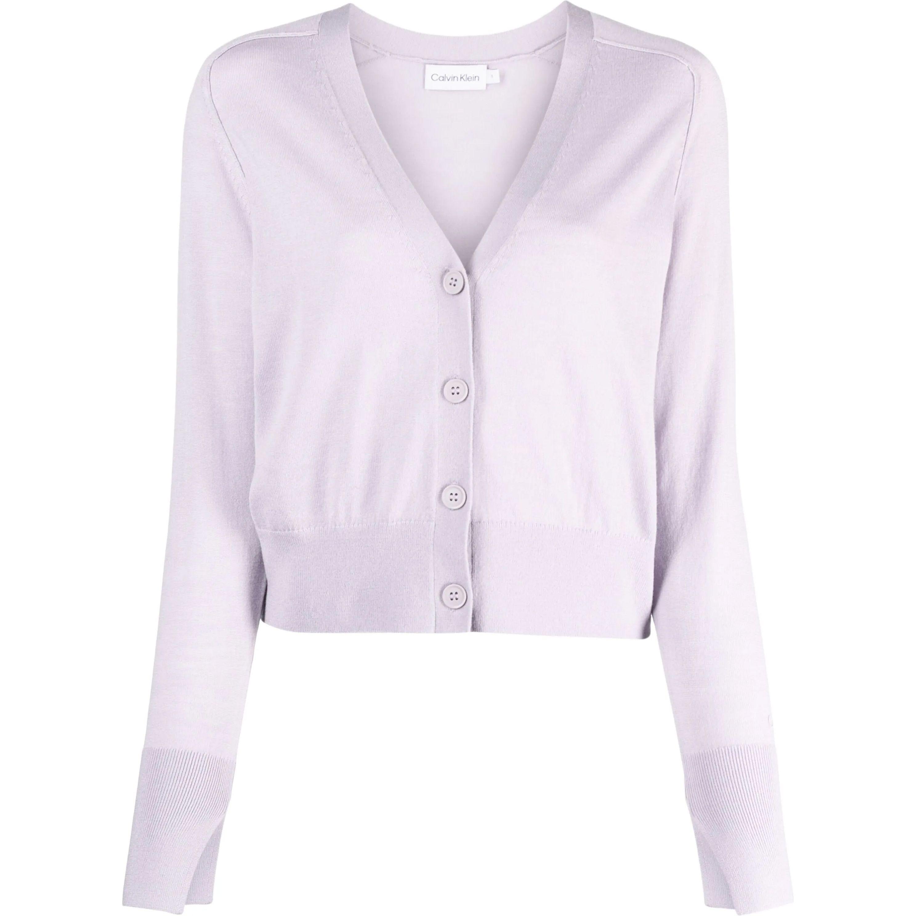 Kardiganas moterims, purple, Extra fine wool cardigan