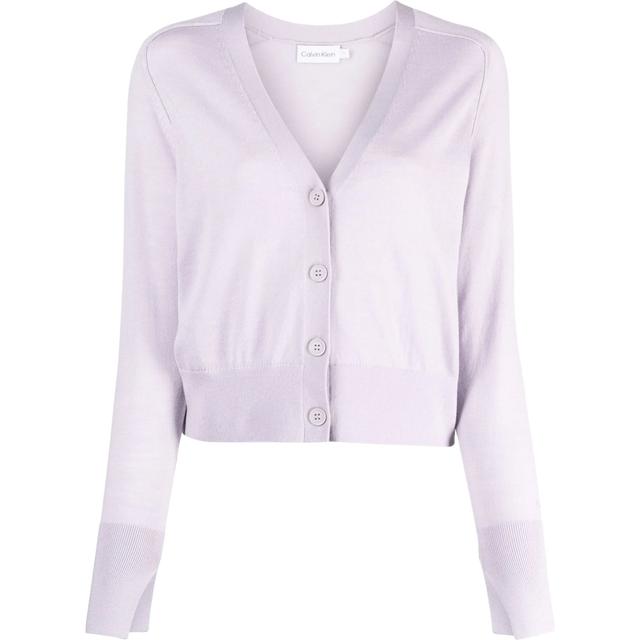 Kardiganas moterims, purple, Extra fine wool cardigan