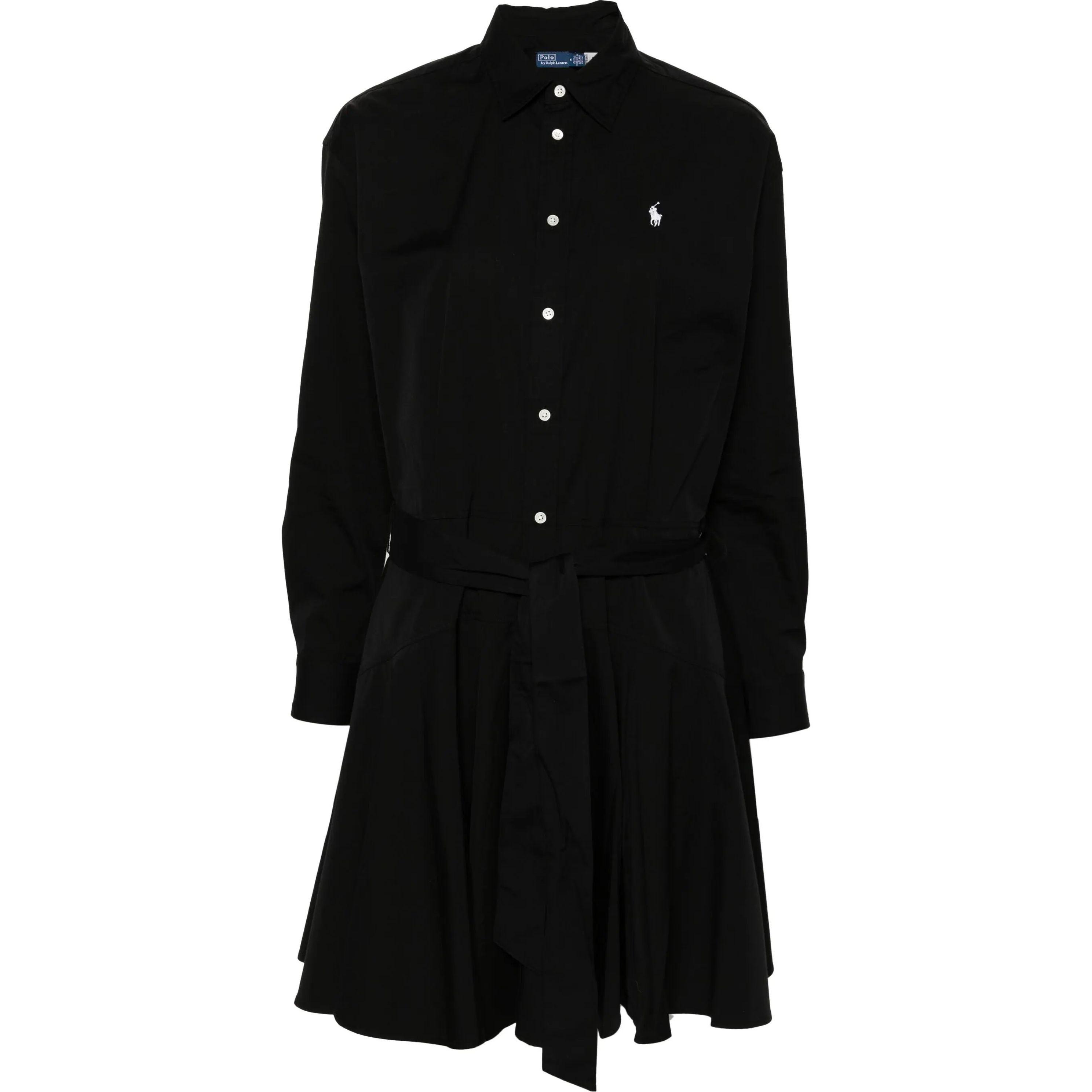 Midi suknelė moterims, Juoda, Long sleeve day dress