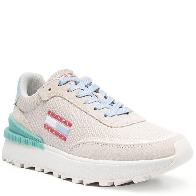 Sportiniai bateliai moterims, Smėlio, JEANS WMN TECH. RUNNER