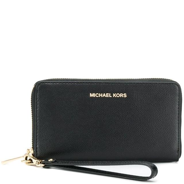 Piniginė moterims, Juoda, Large phone case wallet