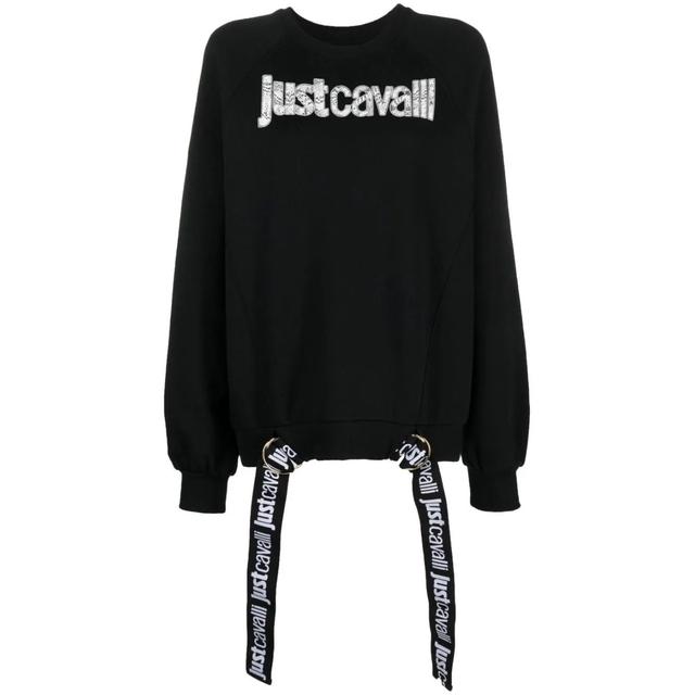 Džemperis moterims, Juoda, Logo sweatshirts