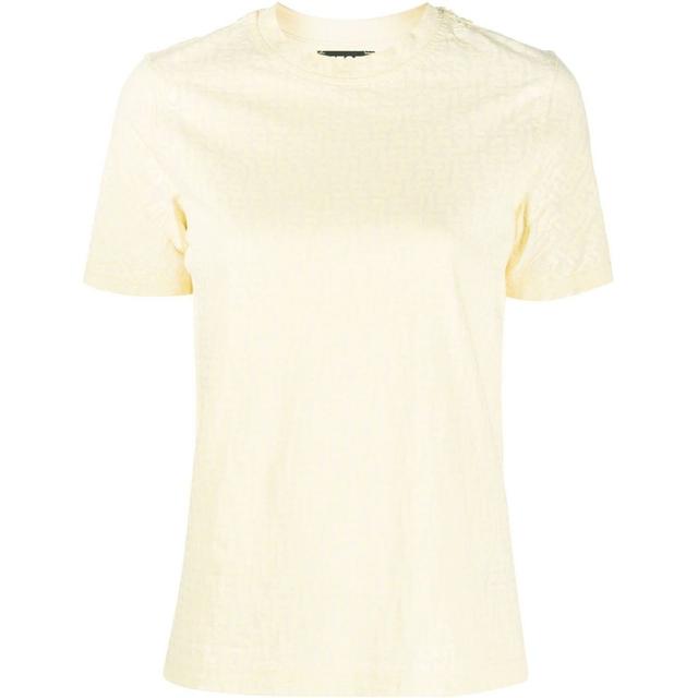 Marškinėliai trump. rankovėmis moterims, Geltona, T-reg-mono t-shirt