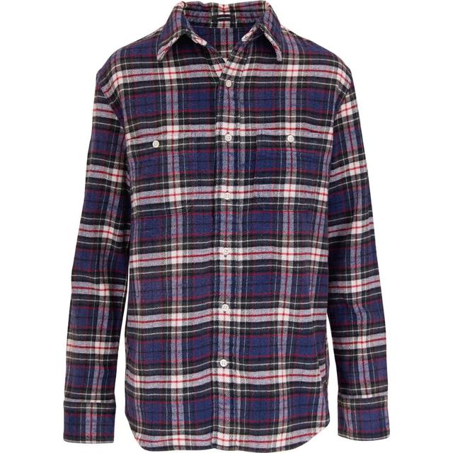 Marškiniai ilgomis rankovėmis moterims, Mėlyna, Back zip workshirt