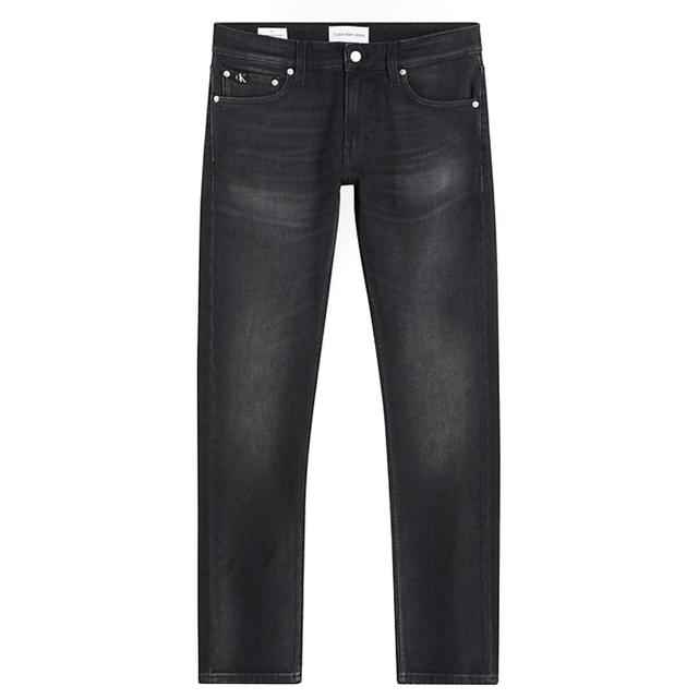 Aptempti džinsai vyrams, Juoda, Slim