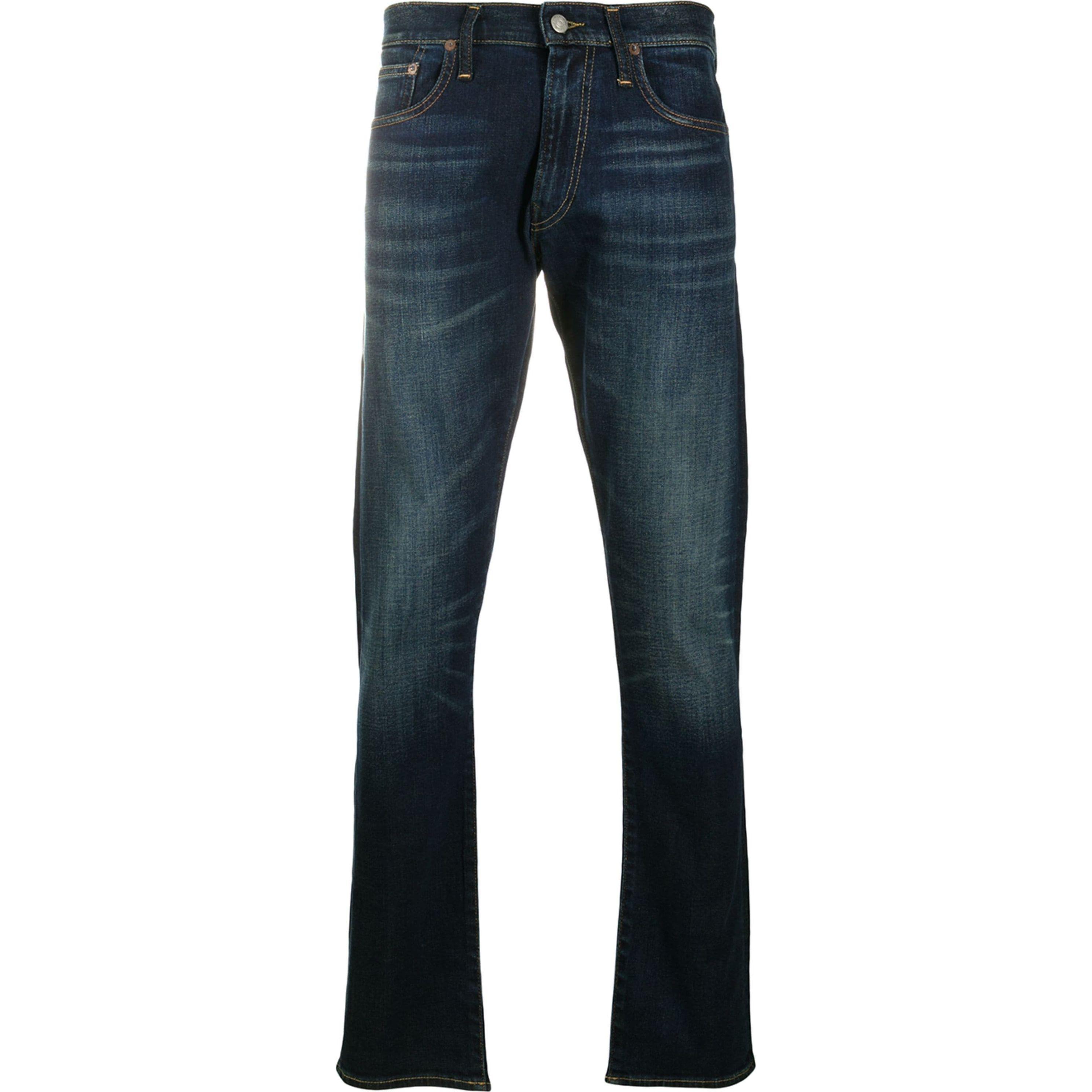 Aptempti džinsai vyrams, Mėlyna, 5 pocket denim