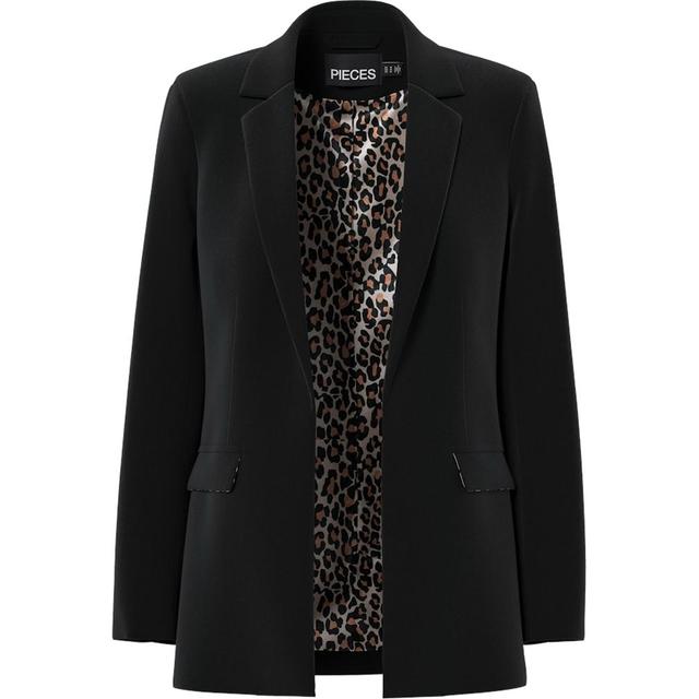 Švarkas moterims, Juoda, Bozzy detail blazer