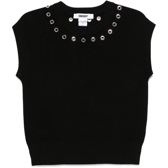 Megztinis moterims, Juoda, S/l logo gromet swtr